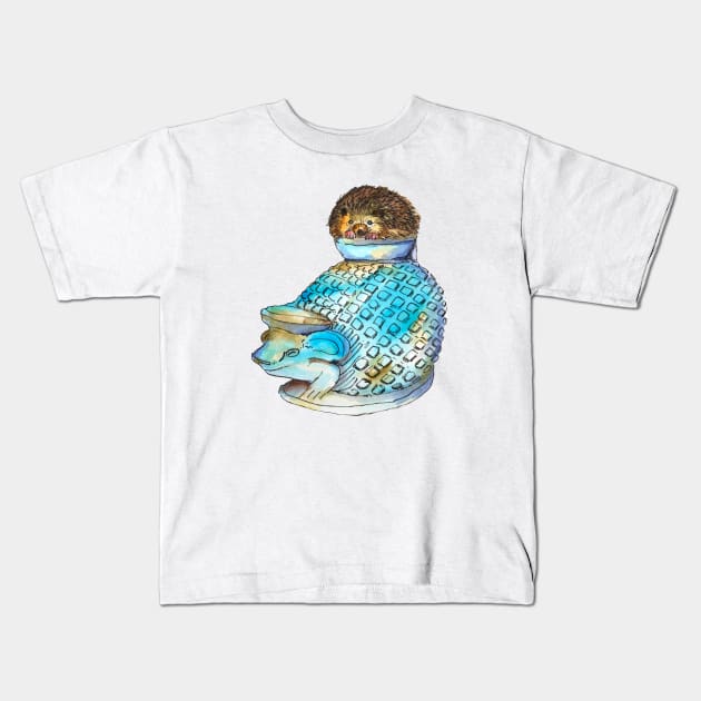 Hello Hedgehog! Kids T-Shirt by sketchcadet